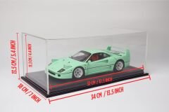 LYRD BOX - 1:18 ÖLÇEK - Muted Violet SERGİLEME STANDI - (GRİ DİKİŞ) LY166