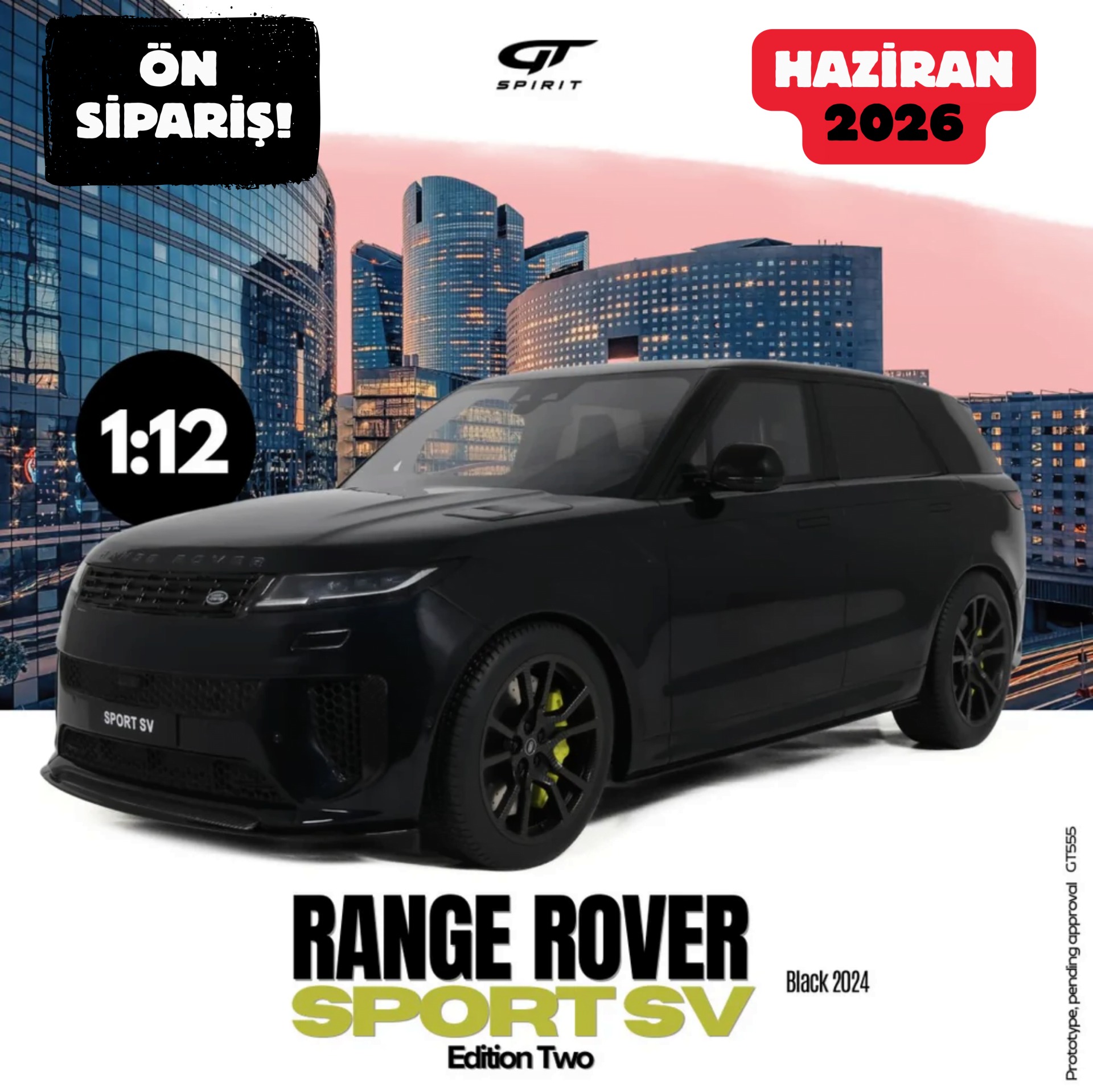 Ön Sipariş - 1/12 GT-SPIRIT - LAND ROVER - RANGE ROVER SPORT SV 2024 - GT555
