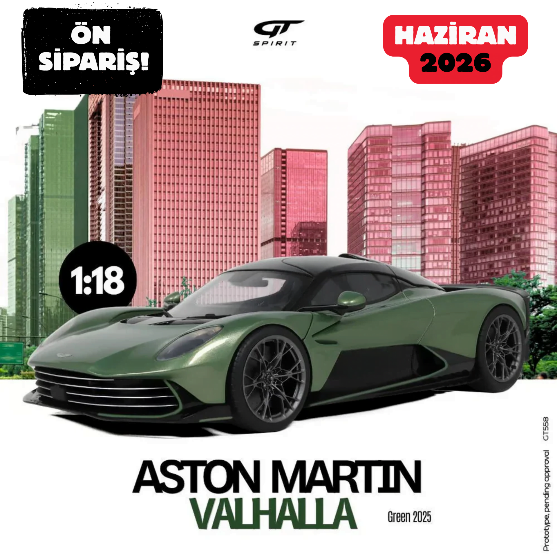 Ön Sipariş - 1/18 GT-SPIRIT - ASTON MARTIN - VALHALLA 2025 - GT558