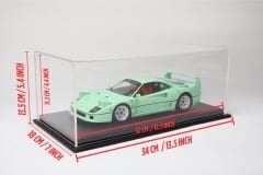 LYRD BOX - 1:18 ÖLÇEK - Racing Black SERGİLEME STANDI - (KIRMIZI DİKİŞ) LY168