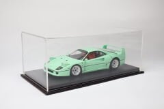 LYRD BOX - 1:18 ÖLÇEK - Racing Black SERGİLEME STANDI - (KIRMIZI DİKİŞ) LY168