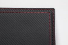 LYRD BOX - 1:18 ÖLÇEK - Absolute Carbon Black SERGİLEME STANDI - (KIRMIZI DİKİŞ) LY169