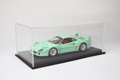 LYRD BOX - 1:18 ÖLÇEK - Absolute Carbon Black SERGİLEME STANDI - (KIRMIZI DİKİŞ) LY169