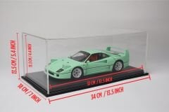 LYRD BOX - 1:18 ÖLÇEK - Classic Black SERGİLEME STANDI - (GRİ DİKİŞ) LY171