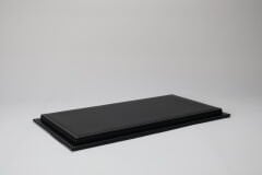 LYRD BOX - 1:18 ÖLÇEK - Classic Black SERGİLEME STANDI - (GRİ DİKİŞ) LY171