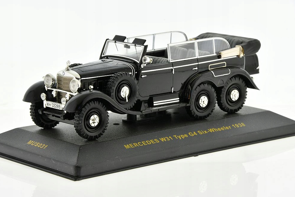 1/43 IXO-MODELS - MERCEDES BENZ - G4 (W31) SIX-WHEELER CABRIOLET OPEN 1938