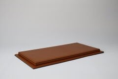 LYRD BOX - 1:18 ÖLÇEK - Amber Saddle BROWN SERGİLEME STANDI - (BAKIR DİKİŞ) LY172