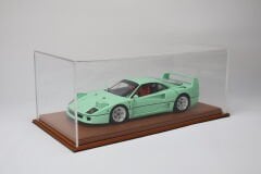 LYRD BOX - 1:18 ÖLÇEK - Amber Saddle BROWN SERGİLEME STANDI - (BAKIR DİKİŞ) LY172