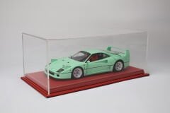 LYRD BOX - 1:18 ÖLÇEK - Rosso Sportivo SERGİLEME STANDI - (BEYAZ DİKİŞ) LY173