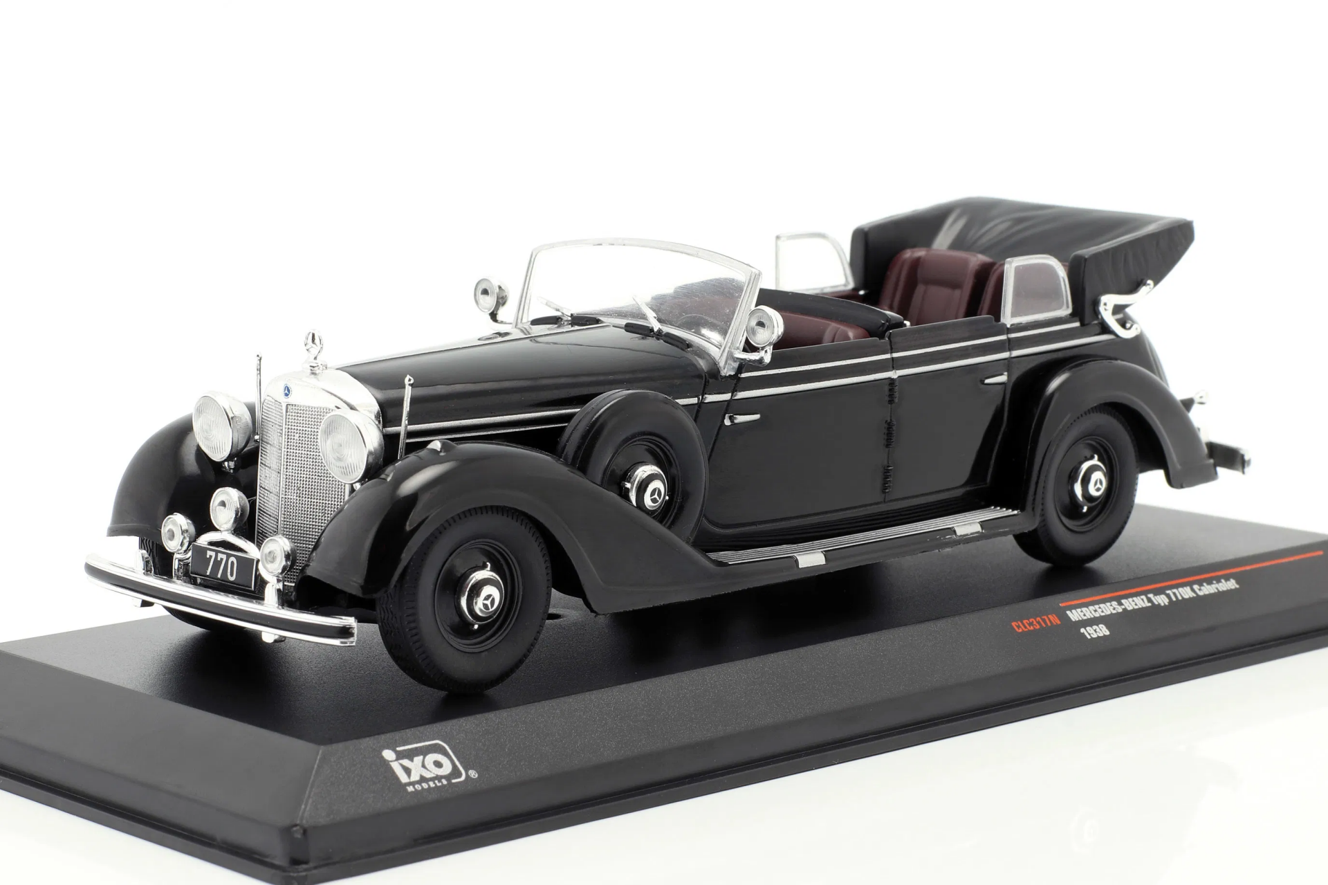1/43 IXO-MODELS - MERCEDES BENZ - 770K CABRIOLET OPEN 1938