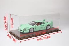LYRD BOX - 1:18 ÖLÇEK - Carbon Bronze SERGİLEME STANDI - (GOLD DİKİŞ) LY175