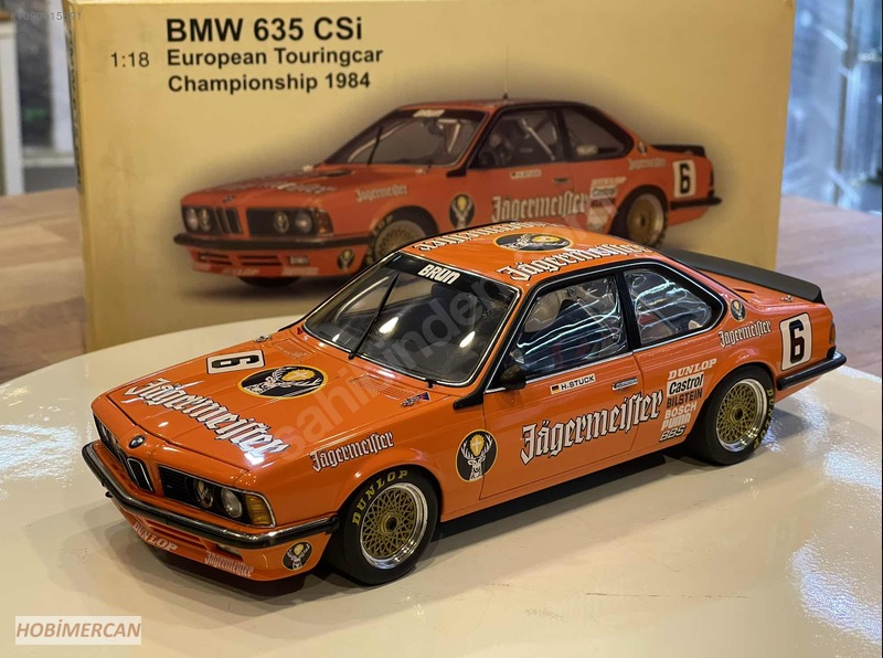 AUTOART - BMW - 6-SERIES 635CSi TEAM JAGERMEISTER N 6 EUROPEAN TOURING CAR CHAMPIONSHIP 1984 H.J.STUCK