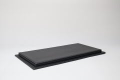 LYRD BOX - 1:18 ÖLÇEK - Brushed Alloy Antrasit SERGİLEME STANDI - (SİYAH DİKİŞ) LY176