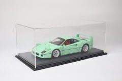 LYRD BOX - 1:18 ÖLÇEK - Brushed Alloy Antrasit SERGİLEME STANDI - (SİYAH DİKİŞ) LY176