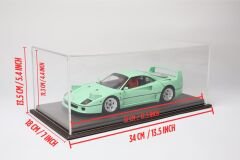 LYRD BOX - 1:18 ÖLÇEK - Brushed Alloy Bronz SERGİLEME STANDI - (GOLD DİKİŞ) LY177