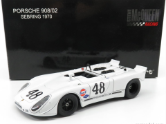 AUTOART - PORSCHE - 908/02 FLUNDER SPIDER N 48 2nd 12h SEBRING 1970 S.McQUEEN - P.REVSON