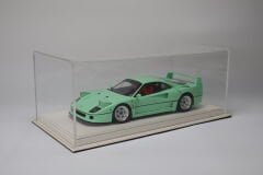 LYRD BOX - 1:18 ÖLÇEK - Pearl Beige Carbon  SERGİLEME STANDI - (TURUNCU DİKİŞ) LY180