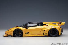 1/18 AUTOART Liberty Walk LB Silhouette Lamborghini Huracán GT (Metallic Yellow) - 79127