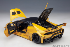 1/18 AUTOART Liberty Walk LB Silhouette Lamborghini Huracán GT (Metallic Yellow) - 79127