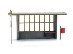 1/87 Bus Shelter Concrete for Bus and Train (3x)