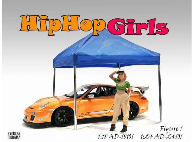 1/18 American Diorama hip hop girls figure #1