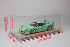 LYRD BOX - 1:18 ÖLÇEK - Alcantara Sand  SERGİLEME STANDI - (BAKIR DİKİŞ) LY186
