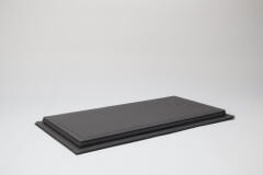 LYRD BOX - 1:18 ÖLÇEK - Matte Titanium Grey  SERGİLEME STANDI - (GRİ DİKİŞ) LY187