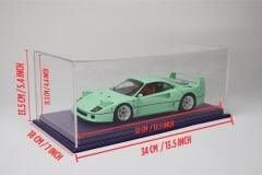 LYRD BOX - 1:18 ÖLÇEK - Violet Charm  SERGİLEME STANDI - (GRİ DİKİŞ) LY188