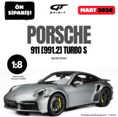 Ön Sipariş - 1/8 GT-SPIRIT - PORSCHE - 911 992-1 TURBO S COUPE 2020 - GTS801801