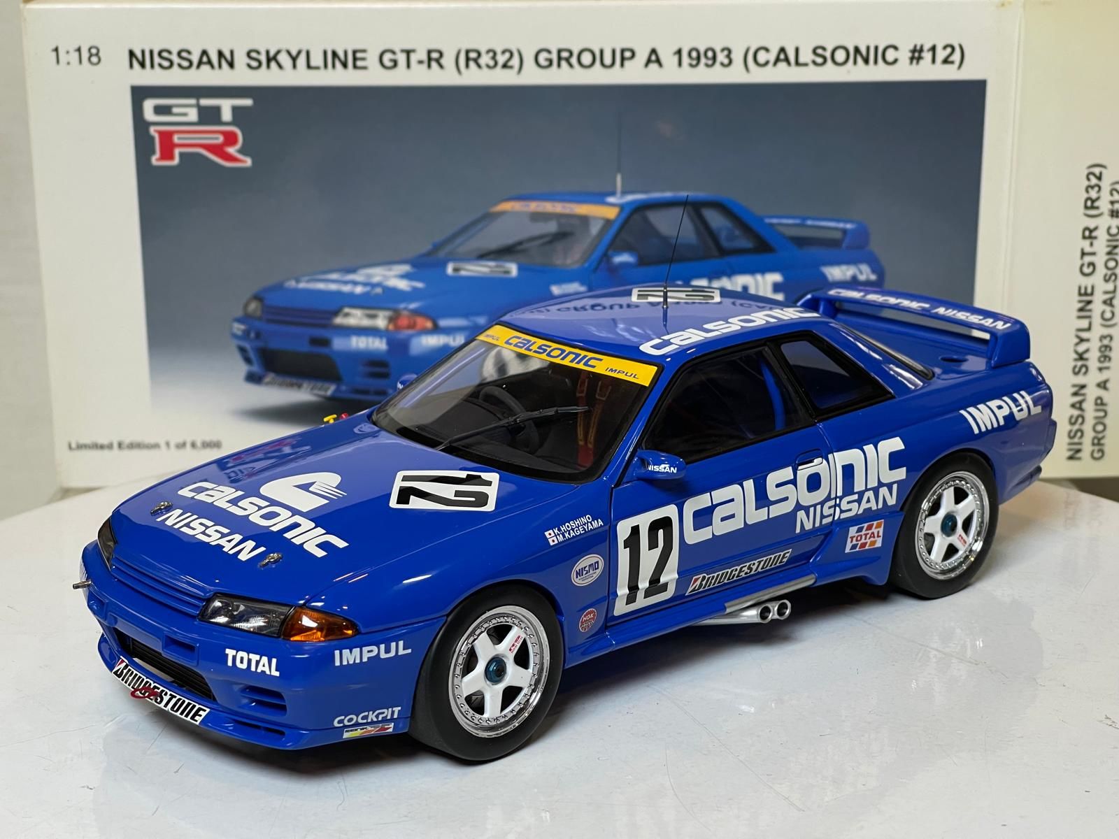 AUTOART - NISSAN - SKYLINE GT-R (R32) GROUP A 1993 (CALSONIC #12)