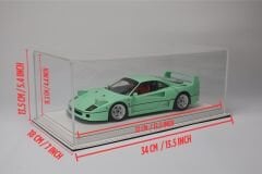 LYRD BOX - 1:18 ÖLÇEK - Arctic White  SERGİLEME STANDI - (KIRMIZI DİKİŞ) LY190