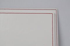 LYRD BOX - 1:18 ÖLÇEK - Arctic White  SERGİLEME STANDI - (KIRMIZI DİKİŞ) LY190