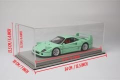 LYRD BOX - 1:18 ÖLÇEK - Silky Dove Grey  SERGİLEME STANDI - (GRİ DİKİŞ) LY191