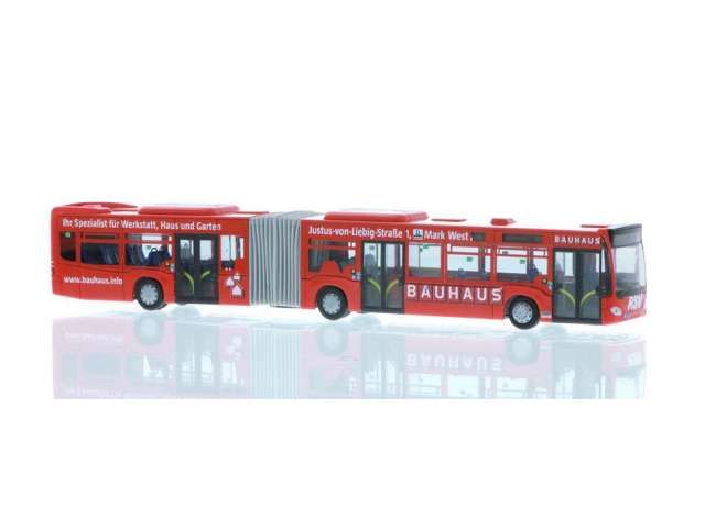 1/87 Mercedes Benz Citaro G Omnibusverkehr Kocher Bauhaus, red