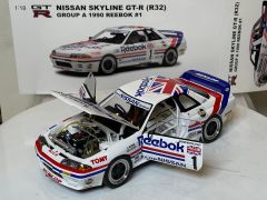AUTOART - NISSAN - SKYLINE GT-R (R32) TEAM REEBOK N 1 GROUP A 1990 HASEMI