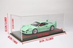 LYRD BOX - 1:18 ÖLÇEK - Carbon Olive Green  SERGİLEME STANDI - (GOLD DİKİŞ) LY193