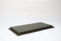 LYRD BOX - 1:18 ÖLÇEK - Carbon Olive Green  SERGİLEME STANDI - (GOLD DİKİŞ) LY193