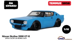 Ön Sipariş - 1/18 Nissan Skyline 2000 GT-R (KPGC110) by LB-Works 2024 - OT1210