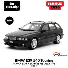 Ön Sipariş - 1/18 OTTO BMW E39 540 Touring M-Pack Black Saphire Metallic 475 2001 - OT1213