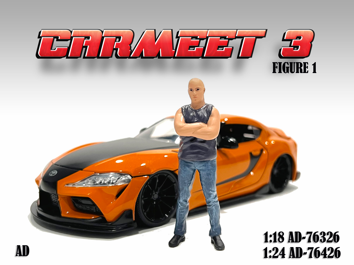 1/18 American Diorama Car Meet 3 - Figure 1 - AD76326