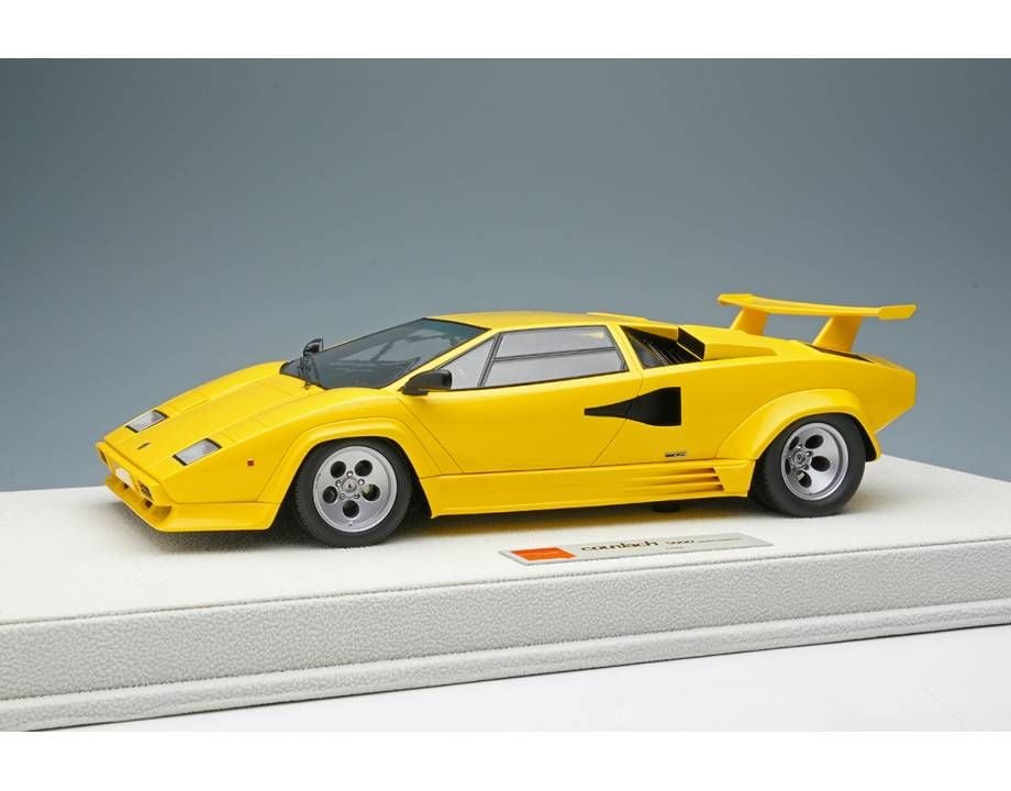 MAKE-UP Lamborghini Countach LP5000 QV with Rear Wing Yellow