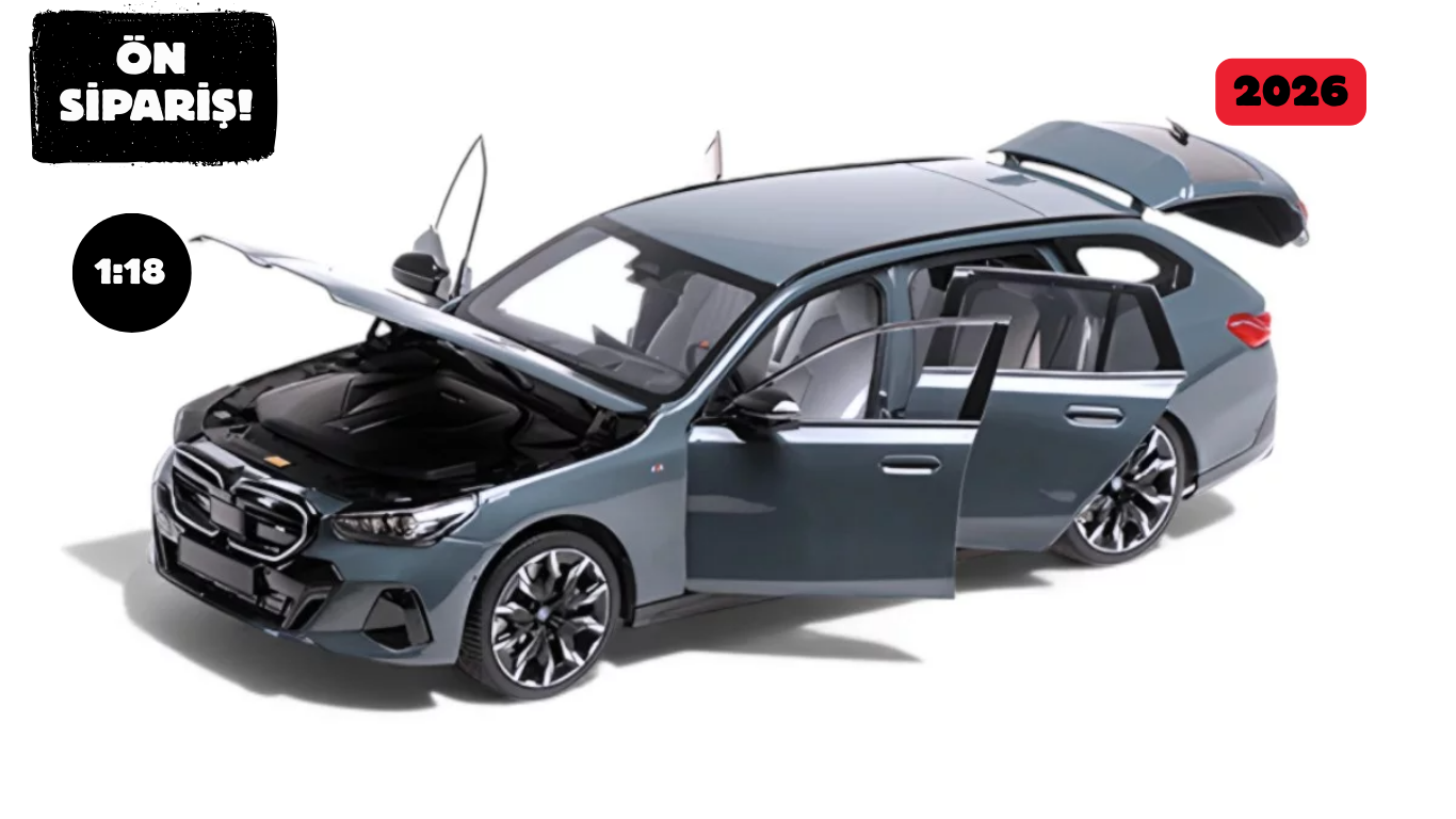 Ön Sipariş - 1/18 MINICHAMPS BMW i5 M60 Touring 2024 Green Metallic - 110023600