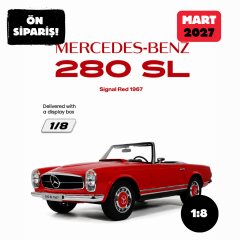 Ön Sipariş - 1/8 GT Spirit Mercedes-Benz 280 SL Signal Red - GTS802401