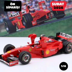 Ön Sipariş - 1/18 WERK83 - FERRARI - F1 F300 N 3 WITH TOWER WINGS 2nd IMOLA GP 1998 MICHAEL SCHUMACHER - W18033002