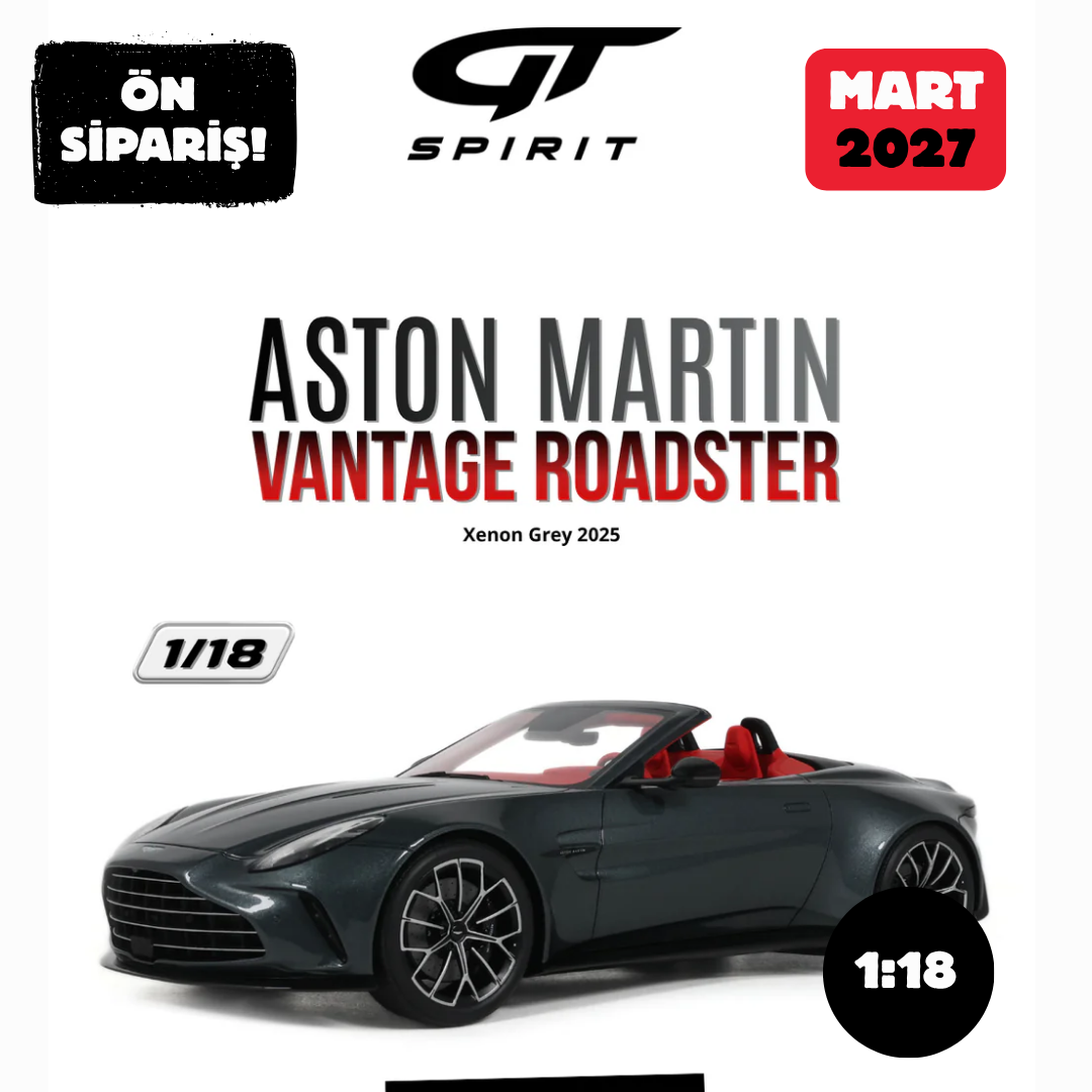 Ön Sipariş - 1/18 GT Spirit ASTON MARTIN VANTAGE ROADSTER, XENON GREY - GT623