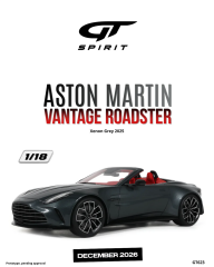 Ön Sipariş - 1/18 GT Spirit ASTON MARTIN VANTAGE ROADSTER, XENON GREY - GT623