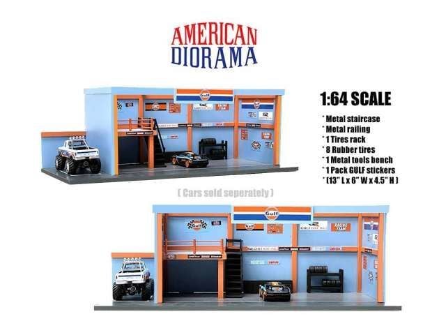 1/64 gulf garage diorama