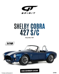 Ön Sipariş - 1/18 GT Spirit SHELBY COBRA 427 S/C, NAVY BLUE - GT595