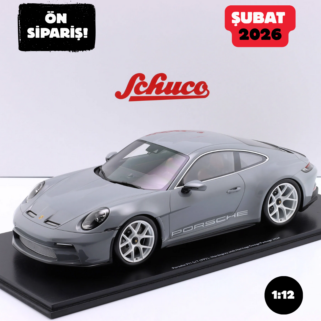 Ön Sipariş - 1/12 SCHUCO - PORSCHE - 911 992 S/T COUPE HERITAGE DESIGN PACKAGE 2024 - 12U00009