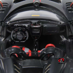 LCD-MODEL - 1/18 - PAGANI - HUAYRA BC ROADSTER 2017 - BLACK CARBON